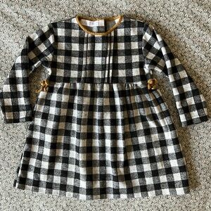 Zara Baby 3-4 years buffalo plaid dress